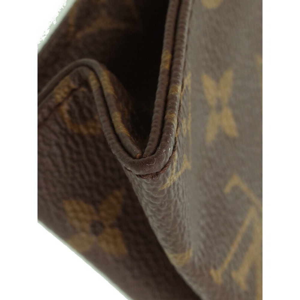 Louis Vuitton Monogram Leather Brown Poche Toilette Cosmetic Pouch - Picture 7 of 9